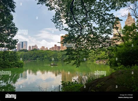 The Lake Central Park Manhattan New York USA America Stock Photo