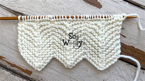 How To Knit The One Row Repeat Chevron Stitch Reversible