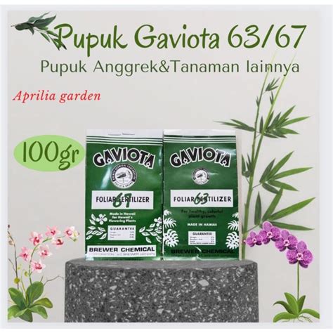 Jual Pupuk Anggrek Gaviota Fertilizer Gr Pupuk Pertumbuhan