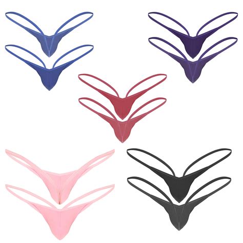 Sexy Men Underwear G String Thong Micro Mini Bulge Pouch T Back Bikini Briefs EBay