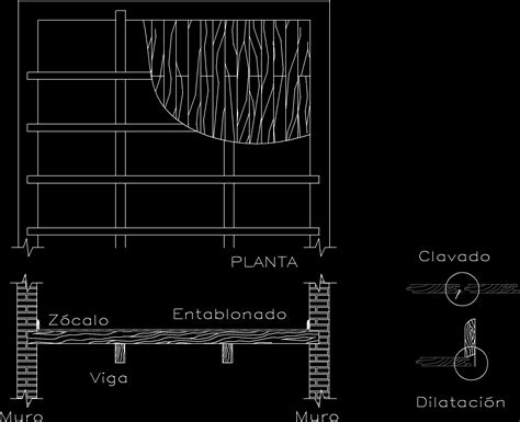 Wooden Mezzanine DWG Detail For AutoCAD Designs CAD