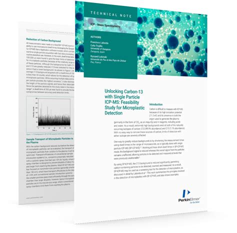 Single Particle ICP MS For Microplastic Detection