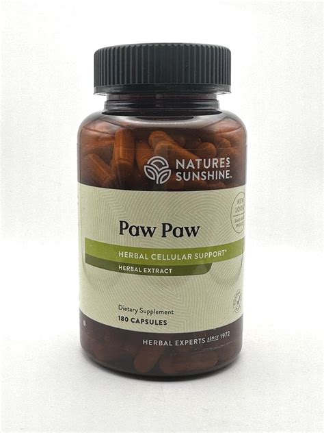 Nature S Sunshine Paw Paw 180 Capsules G W Herbs