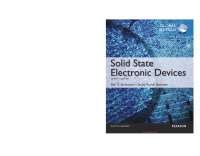 Solid State Electronic Devices Docsity