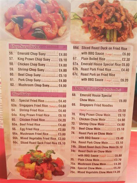 Menu At Emerald Food Centre Fast Food London