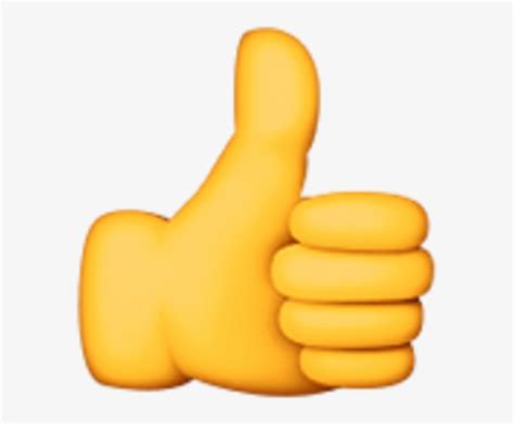 Finger Up Emoji Clipart Gold Thumbs Up Emoji Png Image Transparent ...