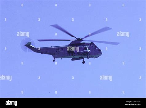 Sikorsky Sh 3 Sea King In Flight Stock Photo Alamy