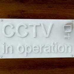 Cctv Printable Signs D Models Stlfinder