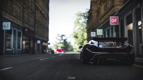 Wallpaper McLaren P1 Hypercar Forza Horizon 4 Video Game Mobil