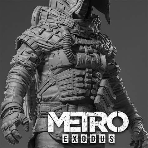 Metro Exodus Spartan Stealth Suit Hipoly Model Dmitry Osipenko