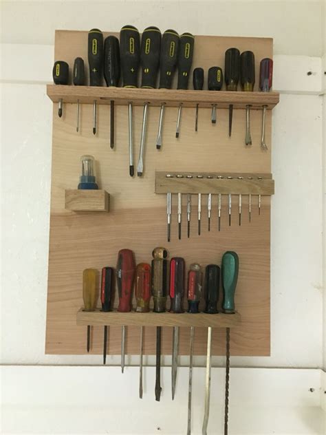 Screwdriver Organization For A French Cleat System Garage Tool Storage