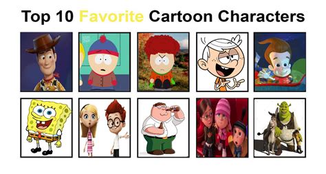 My Top Ten Favorite Cartoon Characters by StanMarshFan20 on DeviantArt