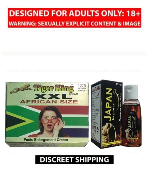 Original Tiger King XXL African Size Penis Enlargement Ayurvedic Cream