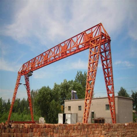 Tons Cabin Control Single Girder L Type Electric Crab Gantry Crane