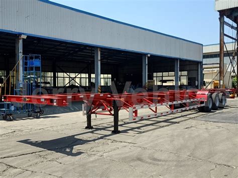 Axle Feet Ft Container Chassis Skeleton Semi Trailer For Sale