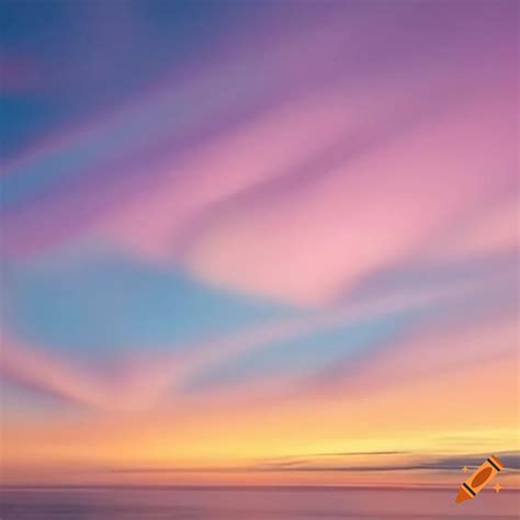 Fluffy Pastel Colored Clouds On Craiyon