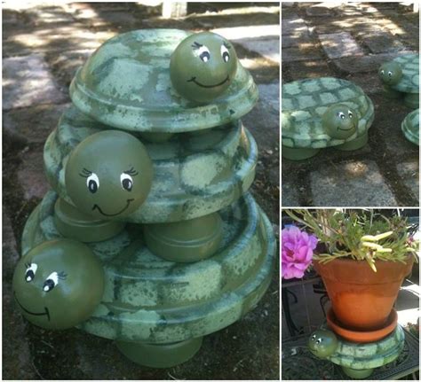 Creative Ideas DIY Terracotta Turtle Garden Decors Terra Cotta Pot