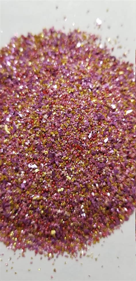 Raspberry German Glass Glitter Etsy