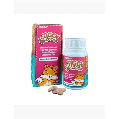 Jual Tigerus Tiggy Cocoa Chewable Tablets Shopee Indonesia