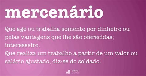 Mercenário O Que Significa