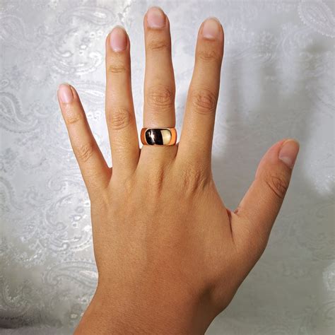 The Antique 1913 9ct Rose Gold D Shaped Wedding Ring