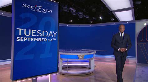 NBC Nightly News Broadcast Studio Gallery