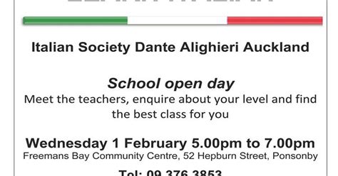 Dante Alighieri Society Of Auckland Blog Learn Italian In Auckland