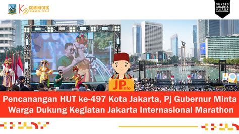 Pencanangan HUT Kota Jakarta Ke 497 YouTube