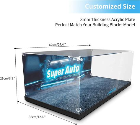 Buy Light Your Bricks Acrylic Display Case For Lego Technic Bugatti