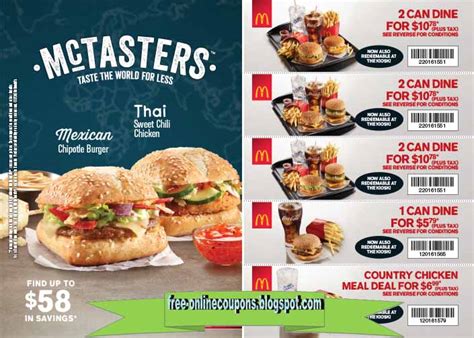 Printable Coupons 2023: Mcdonalds Coupons