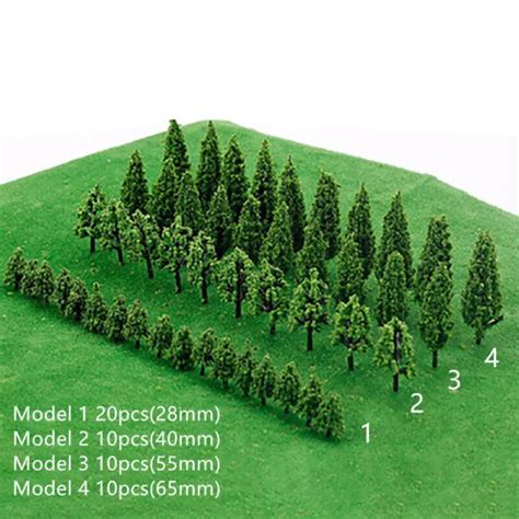 ARBRES MODÈLE TRAIN chemin de fer Wargame Diorama paysage paysage