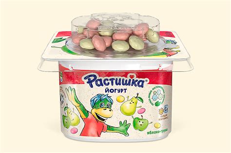 Йогурт 3% «Растишка» яблоко-груша с печеньем, 118 г – купить по ...