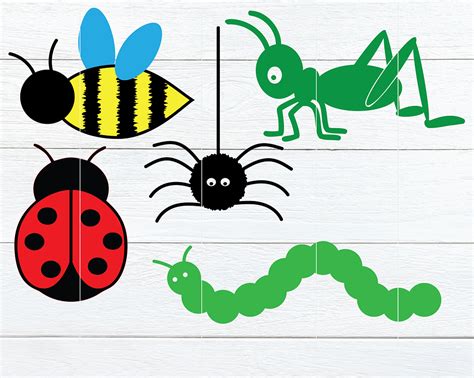 Cute Bugs Svgclip Art Bundle