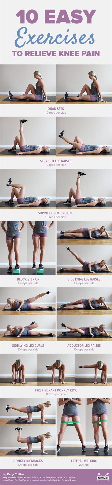 10 Easy Exercises to Relieve Knee Pain | Fitness