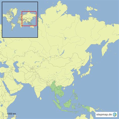 Stepmap S Dostasien Landkarte F R Asien