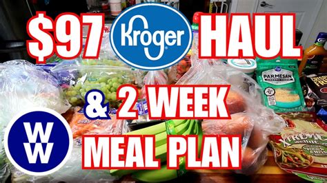 Kroger Grocery Haul August 2022 WW Weight Watchers Meal Plan Two