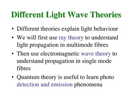 Ppt The Optical Fiber And Light Wave Propagation Powerpoint