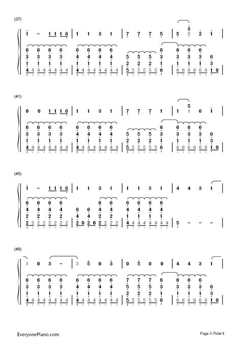 For Him Troye Sivan双手简谱预览3 钢琴谱文件（五线谱、双手简谱、数字谱、midi、pdf）免费下载