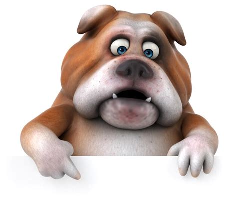 Premium Photo Fun Bulldog 3d Illustration