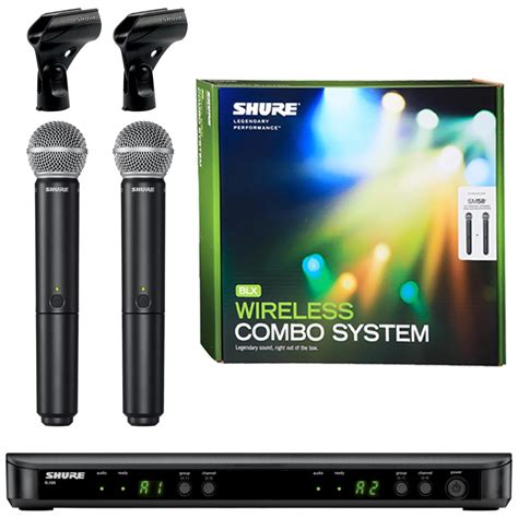 Shure BLX288 SM58 Wireless Dual Vocal System With Two SM58 Handheld