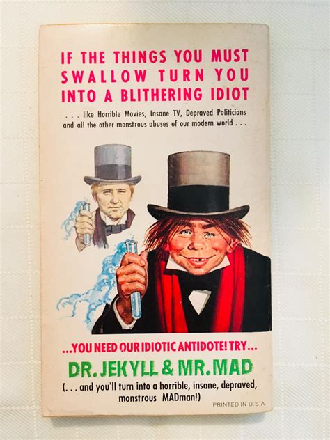 Dr Jekyll Mr MAD By Feldstein Albert B Editor Near Fine Soft