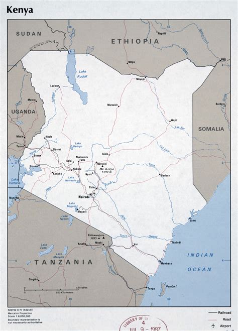 Kenya Map With Cities