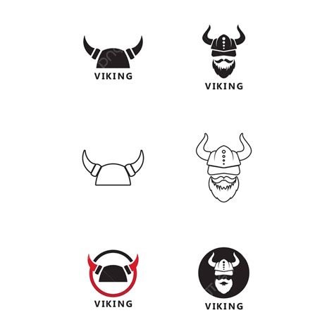 Viking Head Logo And Symbol Vector Image Viking War Strong Vector