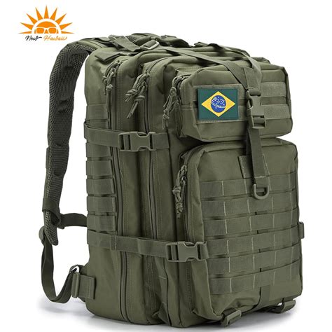 Mochila T Tica Militar Bolsa De Assalto Molle Para Acampamento E