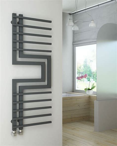 Slizza Mm Wide Mm High Anthracite Designer Towel Radiator