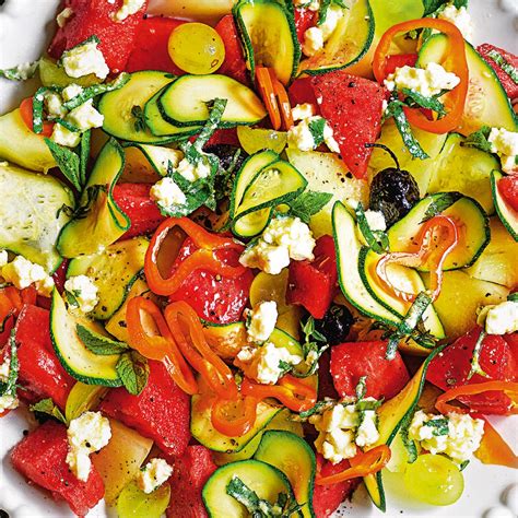 Ricetta Insalata Di Anguria Melone E Zucchine Marinate La Cucina