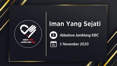 Ibadah Umum Abbalove Jamblang Kbc November Indonesia Khek