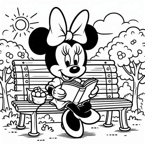 Dibujo Para Colorear Minnie Mouse Nico Descargar E Imprimir Pdf