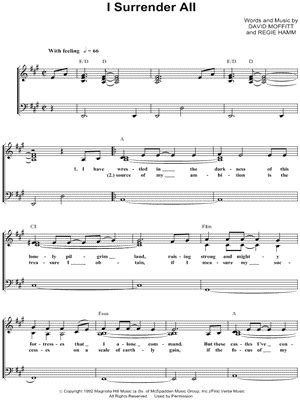 "I Surrender All" Sheet Music - 4 Arrangements Available Instantly ...