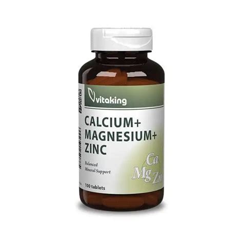 Vitaking Kalcium Magn Zium Cink Tabletta Vitaminindex Hu